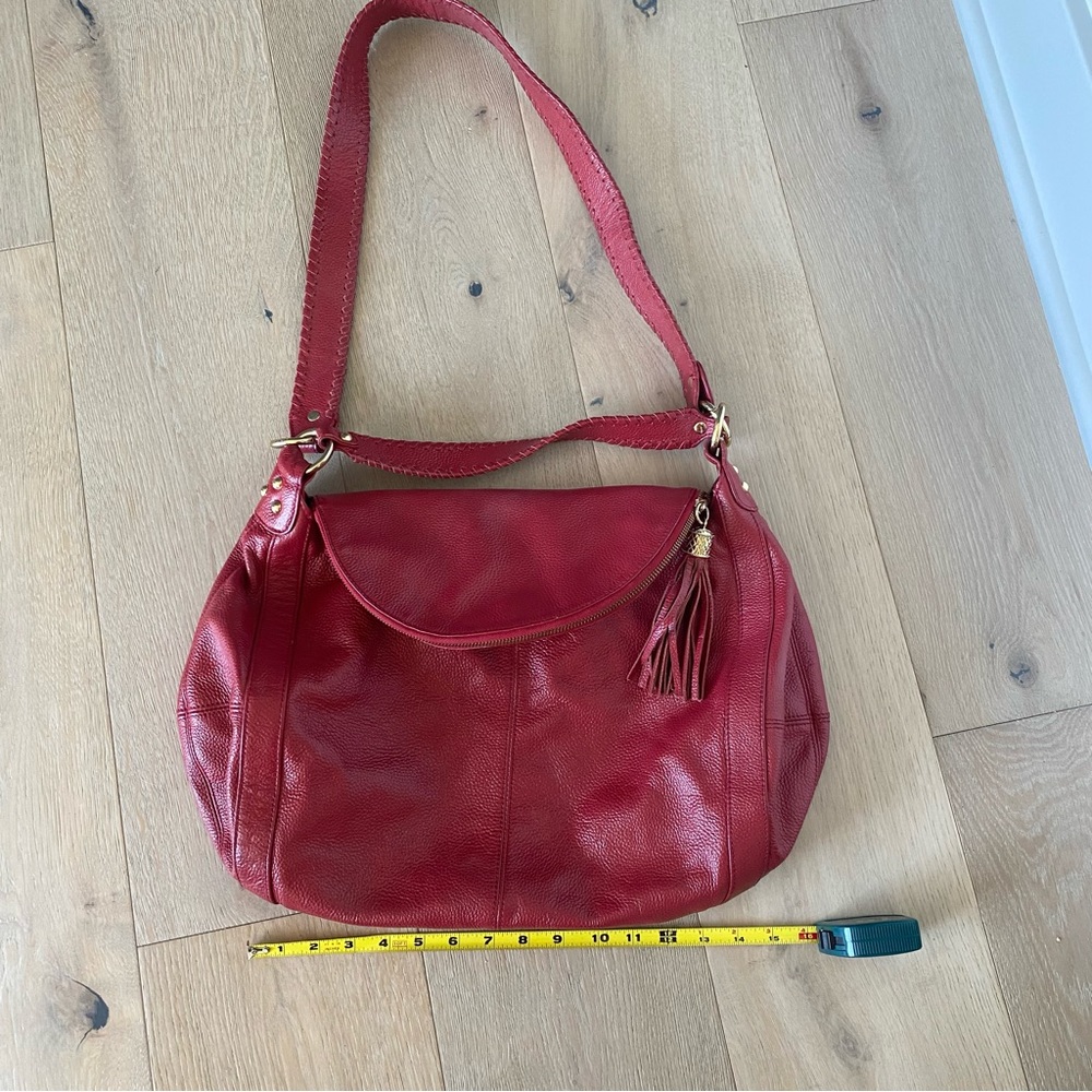 Onna Ehrlich Red Leather Rachel Bag